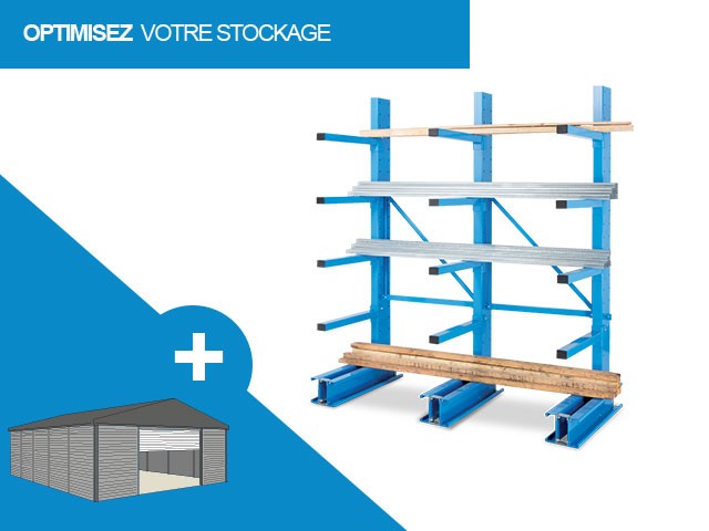 Cantilever racking for light and semi-heavy loads - Acticant