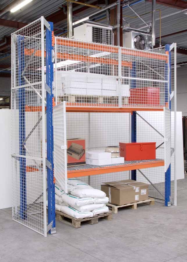 Mesh door for shelving